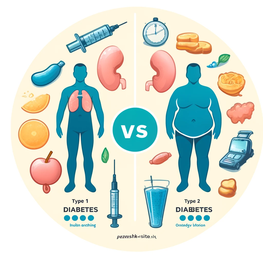 تفاوت دیابت نوع ۱ و دیابت نوع ۲: راهنمای جامع
