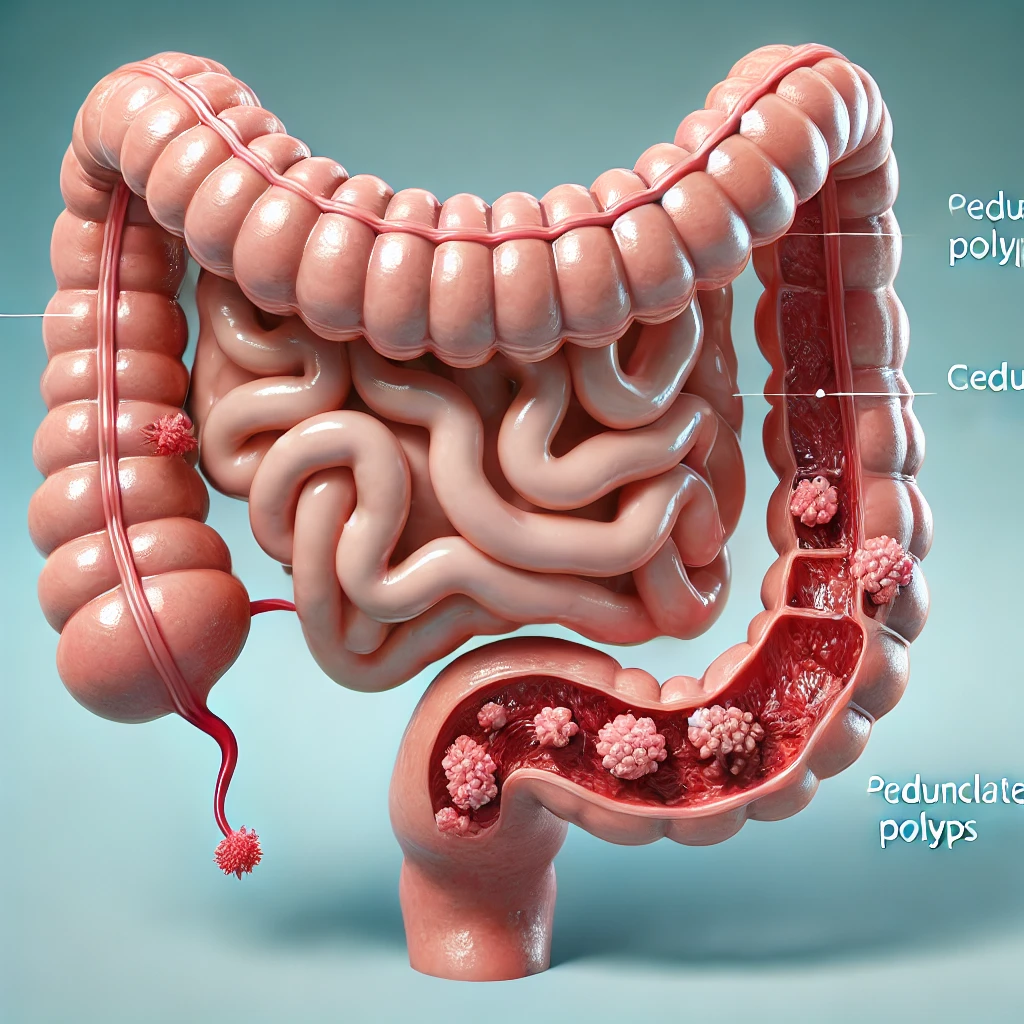 پولیپ‌های ساقه‌ای روده بزرگ: علل، علائم، تشخیص و روش‌های درمان