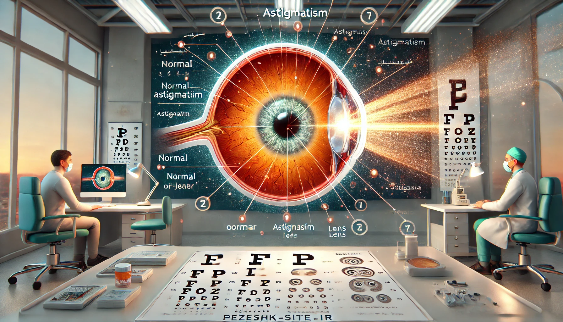 همه چیز درباره آستیگماتیسم: علل، علائم، روش‌های تشخیص و درمان
