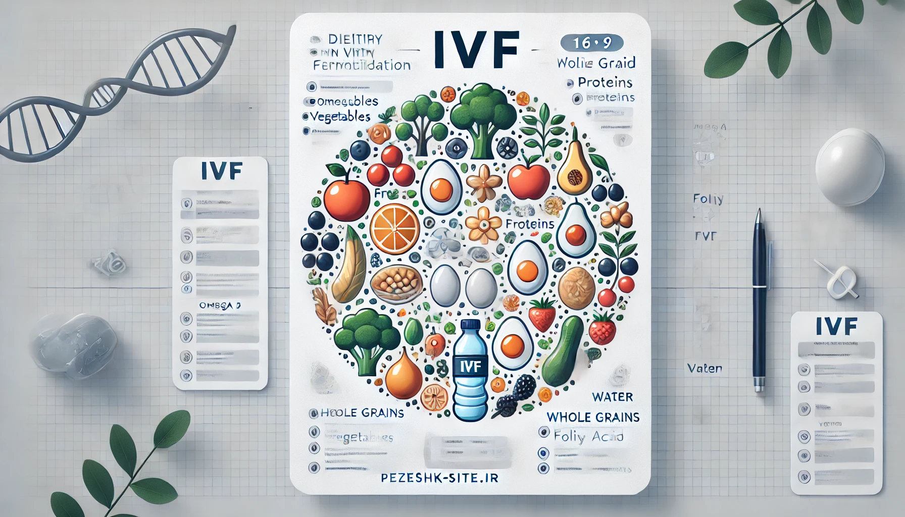 رژیم غذایی مناسب در فرآیند IVF: نکات تغذیه‌ای برای افزایش شانس موفقیت